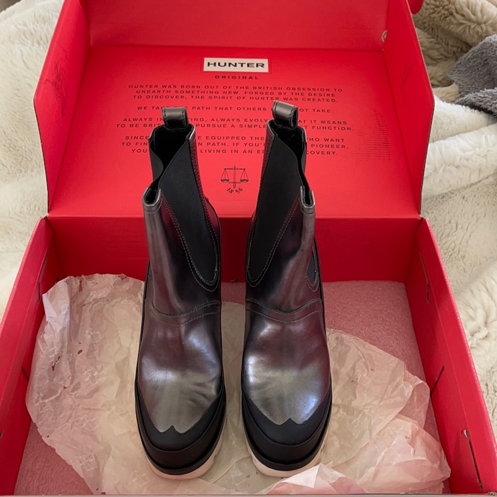 Hunter Original High Heel Chelsea Rain Boots